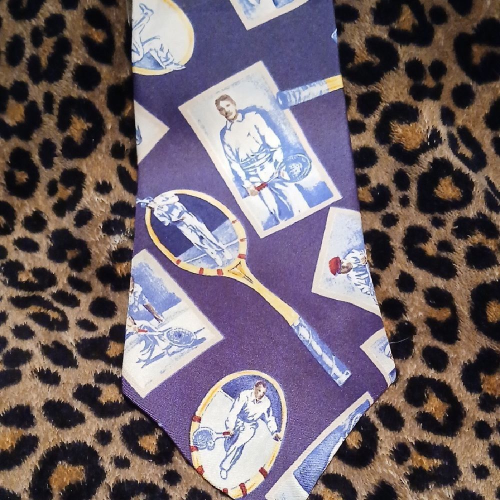 GAP Purple Tennis Print Tie